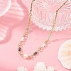 304 Stainless Steel with Natural Mixed Gemstone Pendant Necklaces NJEW-JN06653-03-1