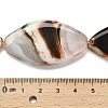 Dyed Natural Fire Crackle Agate Beads Strands G-G203-07-5