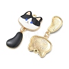 Printed Alloy Pendants ENAM-K076-45G-03-2