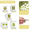 100G 110Pcs 5 Styles Transparent Acrylic Beads OACR-BT0001-08-4