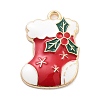 Christmas Theme Alloy Enamel Pendants X1-ENAM-D060-04E-1