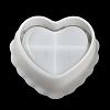Heart with Wavy Edge DIY Candle Cups Silicone Molds DIY-G097-01-4