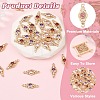 15Pcs 3 Colors Brass Micro Pave Cubic Zirconia Links Connectors KK-YW0004-29-5