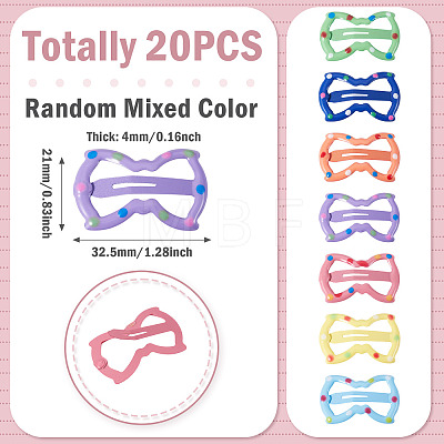 Iron Enamel Snap Hair Clips PHAR-TADJ0001-06E-1