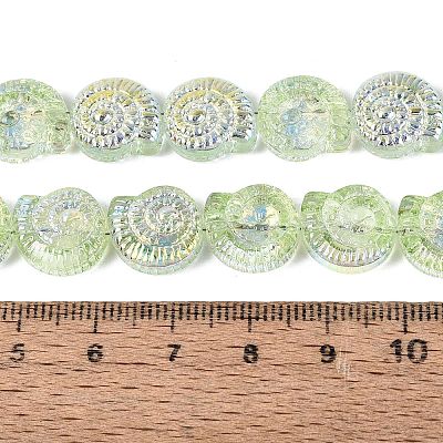 Electroplate Transparent Glass Beads Strands EGLA-Q136-02A-08-1