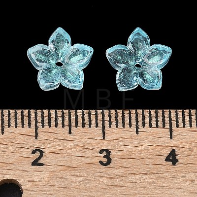 Dyed & Heated Glass Bead Caps X-GLAA-Z019-02C-1