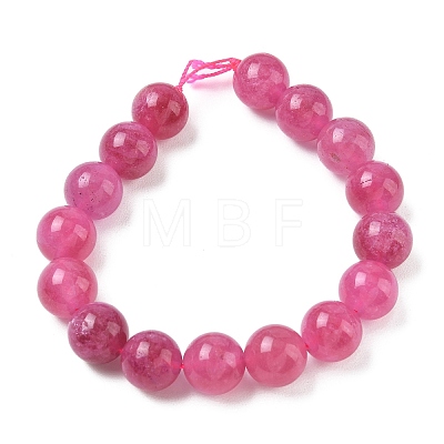 Dyed Natural Malaysia Jade Beads Strands G-G021-01D-03-1