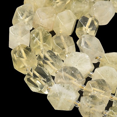 Heated Natural Lemon Quartz Beads Strands GG-CBAF8A8-A12-01-1