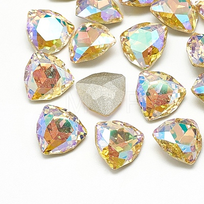 DIY Pointed Back K9 Glass Rhinestone Cabochons RGLA-T071-12mm-001PS-1