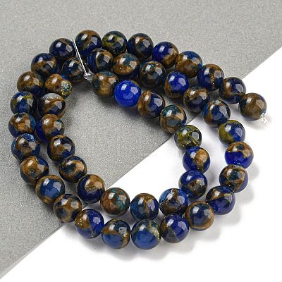 Synthetic Gold Clinquant Stone Beads Strands G-P549-A01-01A-1