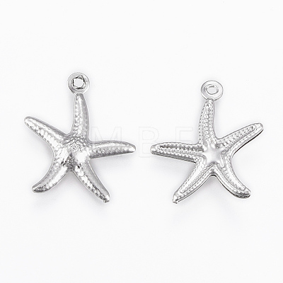 Tarnish Resistant 304 Stainless Steel Charms STAS-P175-33P-1