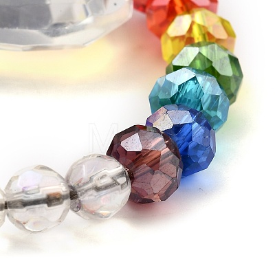 Chakra Leaf Crystal Suncatcher Dowsing Pendulum Pendants PALLOY-JF00461-01-1