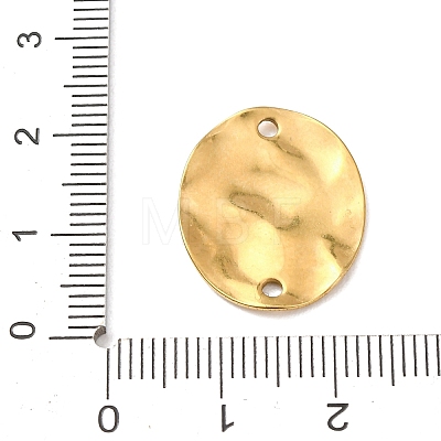304 Stainless Steel Textured Links Connector Charms STAS-K302-02A-G-1