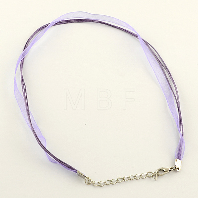 Multi-strand Necklace Cord for Jewelry Making NJEW-R218-08-1