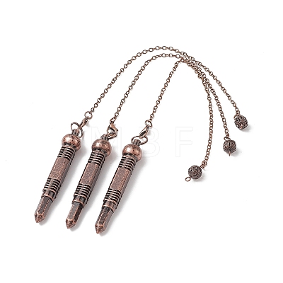 Brass Bullet Dowsing Pendulum Pendants HJEW-G020-02-1