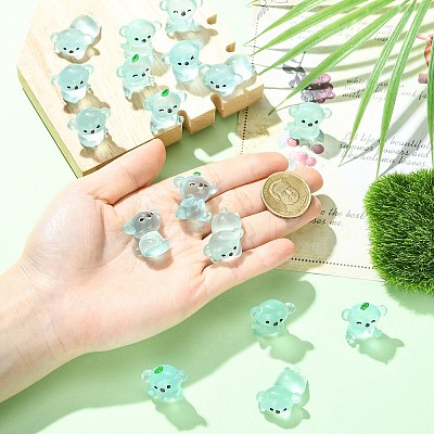 40Pcs 8 Styles Luminous 
Koala Miniature Ornaments DJEW-CJZ0001-005-1