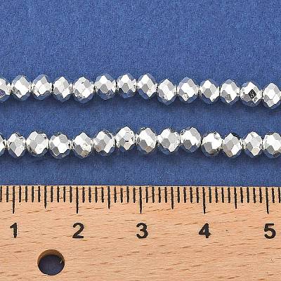 Electroplate Glass Beads Strands EGLA-D030-15B-06-1