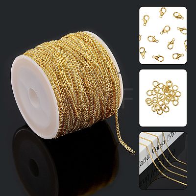 CHGCRAFT DIY Chain Bracelet Necklace Making Kit DIY-CA0006-08-1