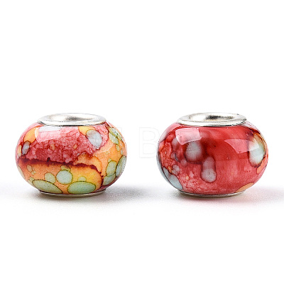 Opaque Resin European Beads RPDL-T003-09D-1