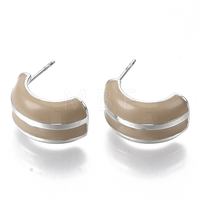 (Jewelry Parties Factory Sale)Alloy Enamel Stud Earring EJEW-N012-01P-1
