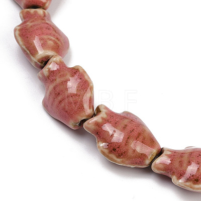 Handmade Porcelain Beads Strands PORC-P030-01A-06-1