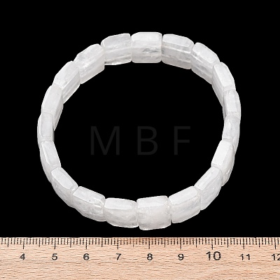 Natural Quartz Crystal Faceted Beaded Stretch Bracelets for Women BJEW-K251-08K-1