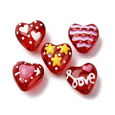 Glass Enamel Beads GLAA-Q125-01-1