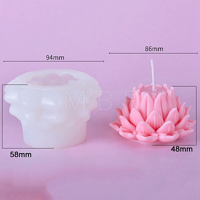 3D Lotus DIY Silicone Candle Molds PW-WG61918-02-1