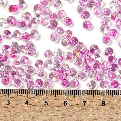 6/0 Spray Paint Glass Seed Beads SEED-H003-11J-1