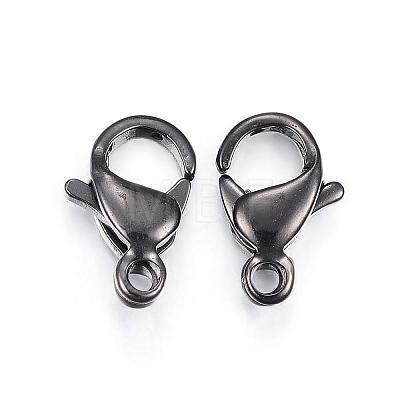 304 Stainless Steel Lobster Claw Clasps STAS-H353-A-02B-1