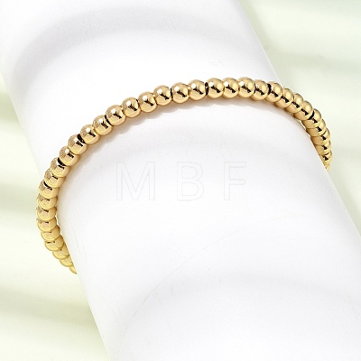 4MM Round 304 Stainless Steel Beaded Bracelets for Man and Women SA-CBAB767-15G-1