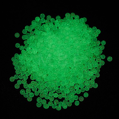 Luminous Transparent Glass Seed Round Beads GLAA-F124-D05-B-1
