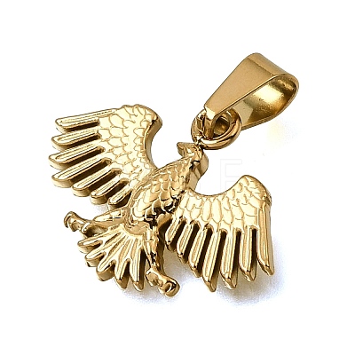304 Stainless Steel Pendants STAS-G400-01G-03-1