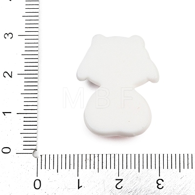 Pink Opaque Panda Resin Cabochons CRES-P037-02C-1