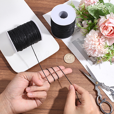 2 Rolls Waxed Cotton Thread Cords YC-PA0001-03-1