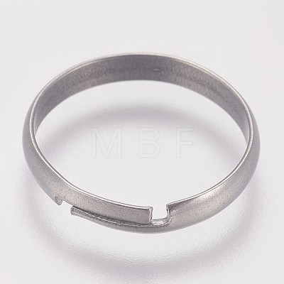 316 Surgical Stainless Steel Finger Ring Settings STAS-I090-02P-1