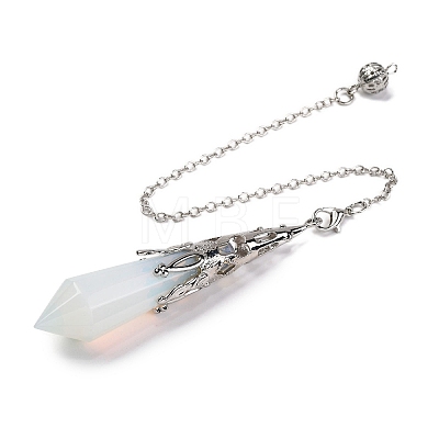 Opalite Pointed Dowsing Pendulum Big Pendants G-H285-06R-A26-1