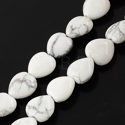Natural Howlite Bead Strands X-G-R190-21-1