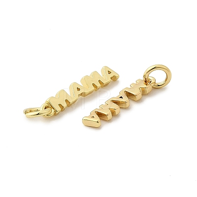 Mother's Day Brass Pendants KK-G399-25-1