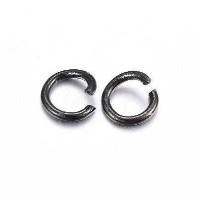 Ion Plating(IP) 304 Stainless Steel Open Jump Rings LS-X-STAS-H467-03B-6MM-1
