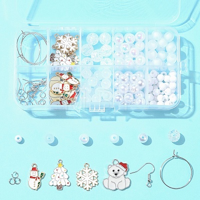 Acrylic Bead DIY Earring Making Kits DIY-FS0006-67D-1