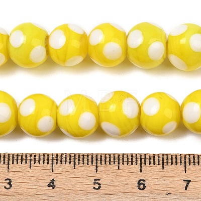 Handmade Lampwork Beads LAMP-D002-10mm-01-1