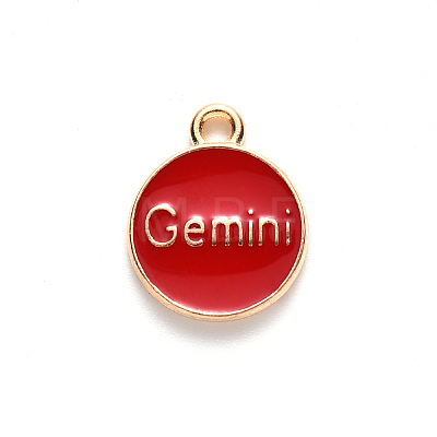 Alloy Enamel Pendants ENAM-S124-01A-07I-1
