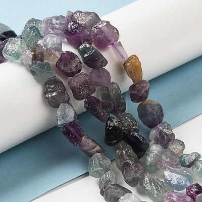 Raw Rough Natural Fluorite Beads Strands G-I283-G02-02-1