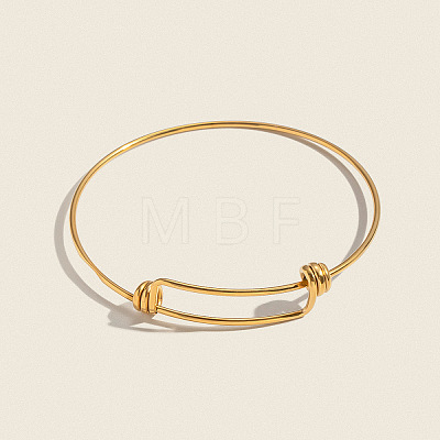 Adjustable 304 Stainless Steel Bangles for Women NI1850-1