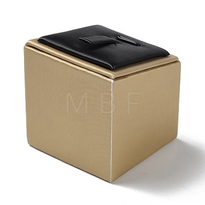 Wood Coverd with PU Leather Ring Display Pedestals ODIS-C010-02-1