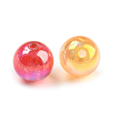 Iridescent Acrylic Glitter Beads MACR-F078-07B-1
