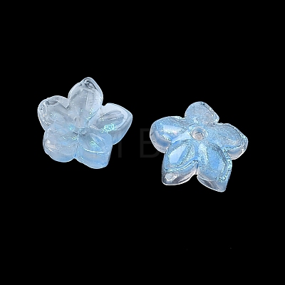 Dyed & Heated Glass Bead Caps GLAA-Z019-02L-1