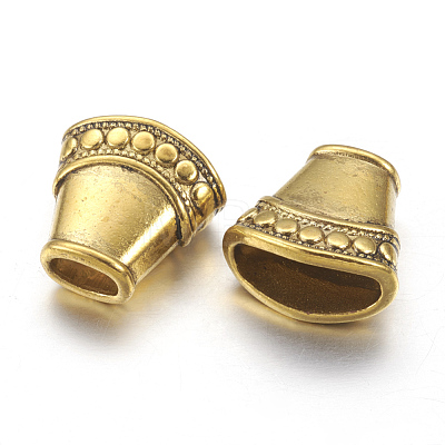 Tibetan Style Bead Cones TIBEB-A124175-AG-FF-1