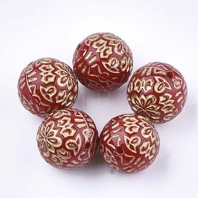 Plating Acrylic Beads PACR-S219-21A-1